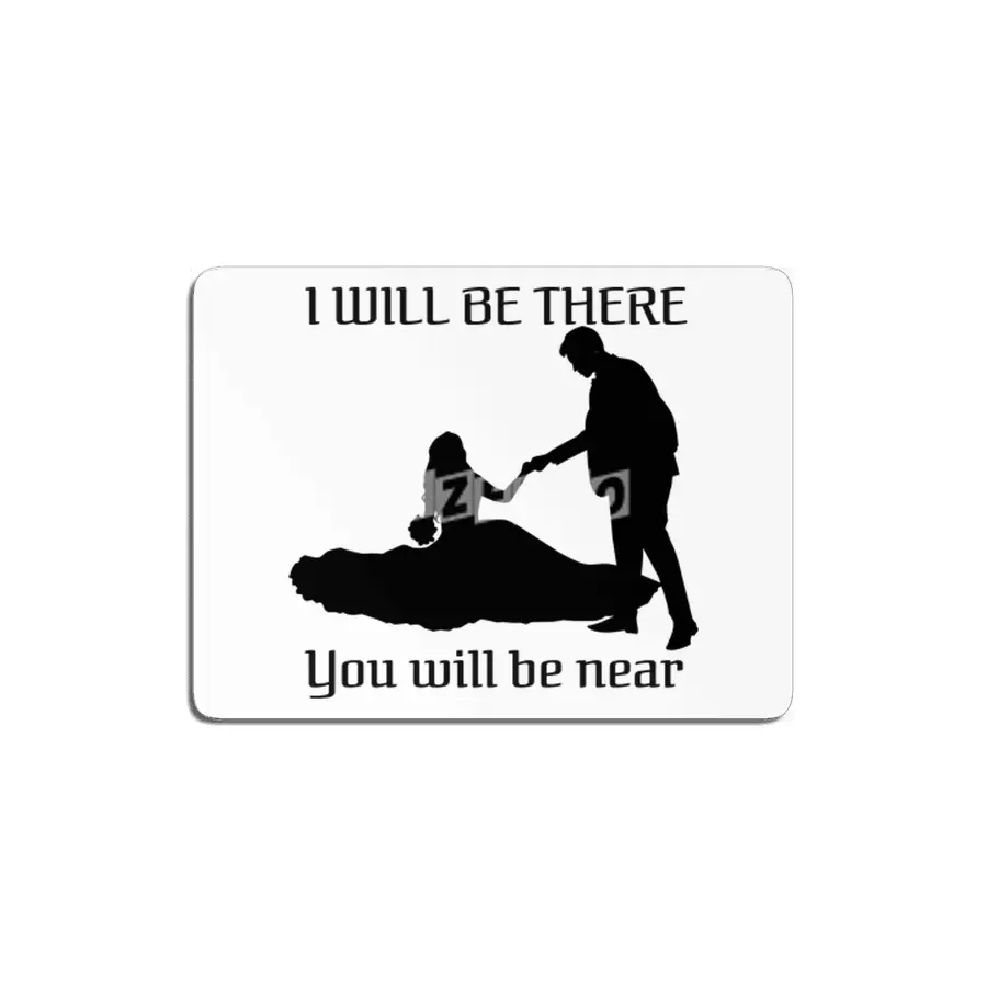 silhouette romantic couple with quotes MDF Tablo