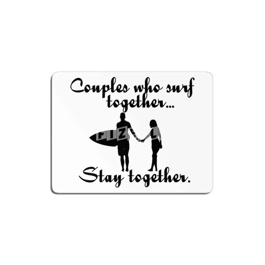 Arecaceae Co. "Couples who surf" Slogan MDF Tablo