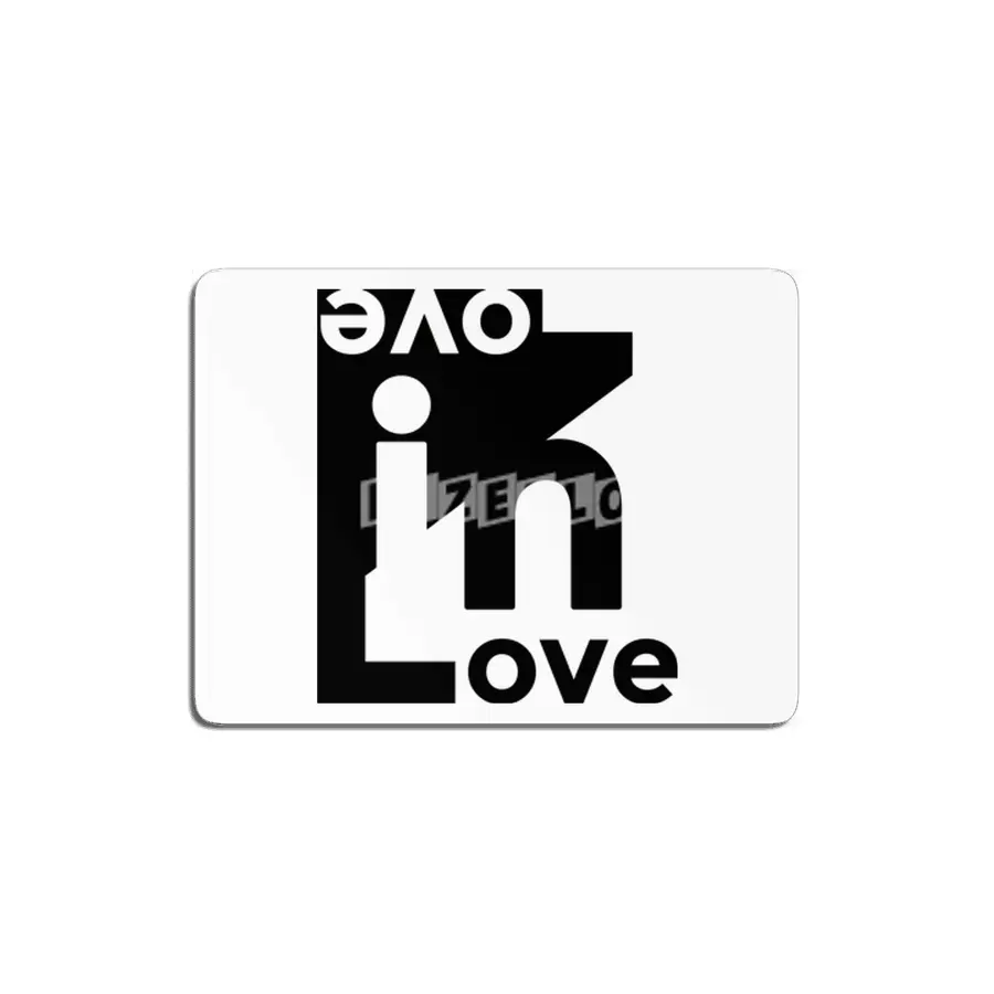 Black-Love in Love-Couple-WoMan-Octerson MDF Tablo
