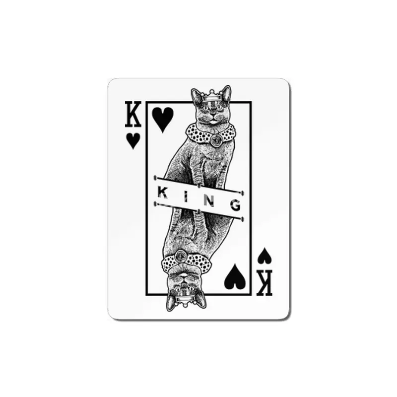 Russian Blue Cat Lover King Of Hearts Funny Pop Art MDF Tablo