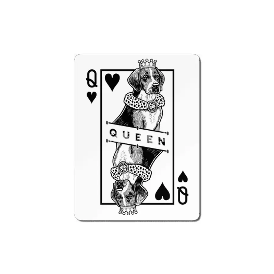 Harrier Beagle Queen Of Hearts Funny Dog Lover Pop Art MDF Tablo