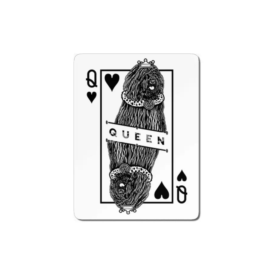 Hungarian Puli Queen Of Hearts Funny Dog Lover Pop Art MDF Tablo