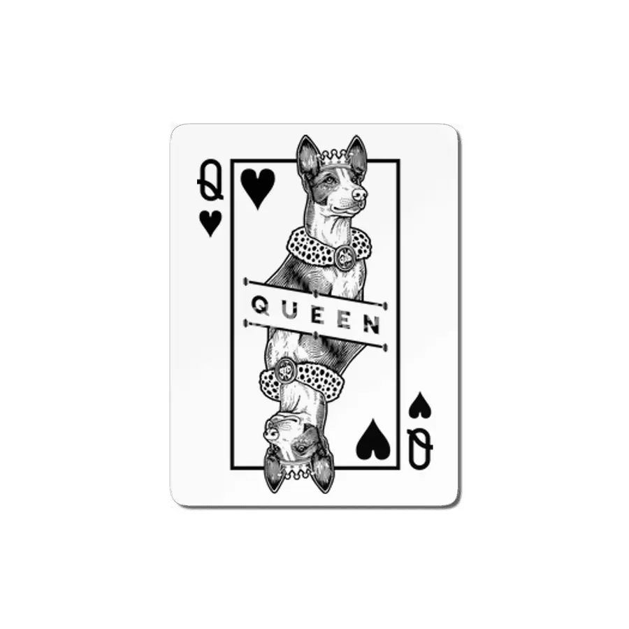 Ibizan Hound Queen Of Hearts Funny Ibiza Dog Lover Pop Art MDF Tablo