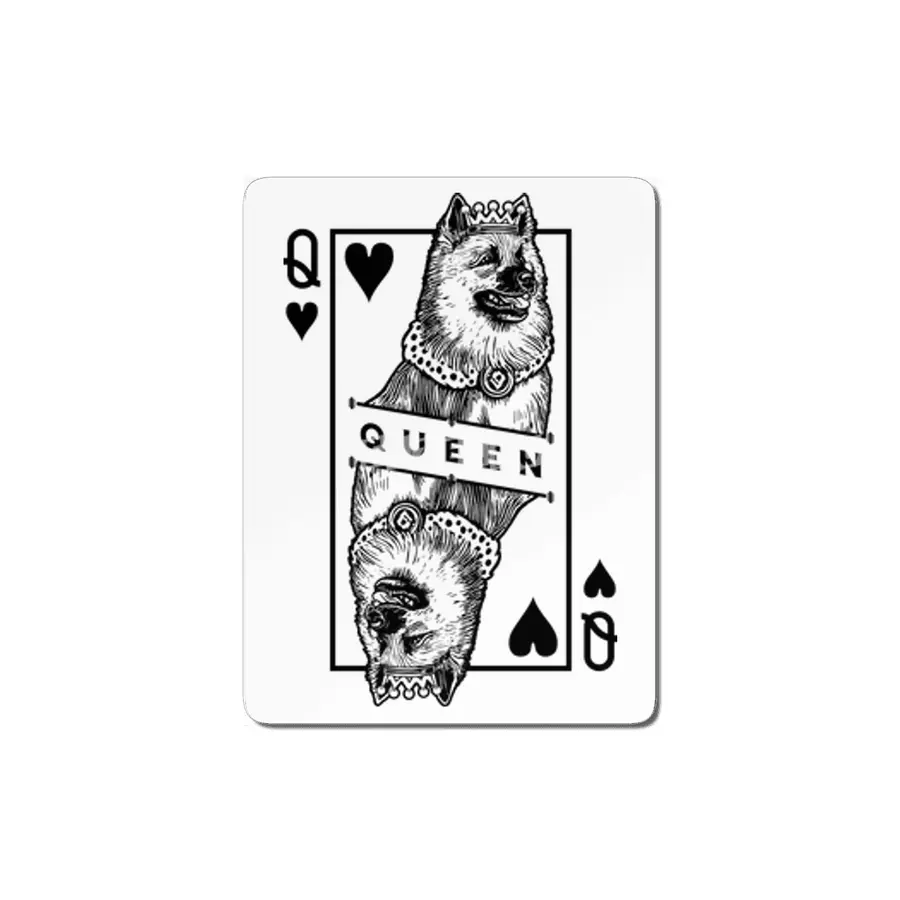 Icelandic Sheepdog Queen Of Hearts Funny Dog Lover Pop Art MDF Tablo