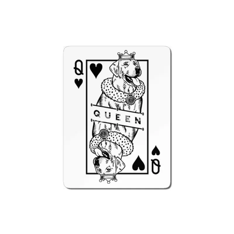 Labrador Retriever Queen Of Hearts Funny Lab Dog Pop Art MDF Tablo