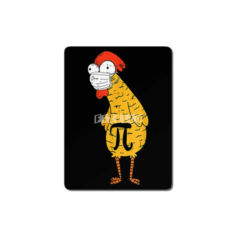 Fun Pi Day Chicken Face Mask Math Teacher Student MDF Tablo