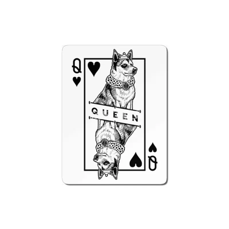 Norwegian Lundehund Queen Of Hearts Funny Dog Lover Pop Art MDF Tablo