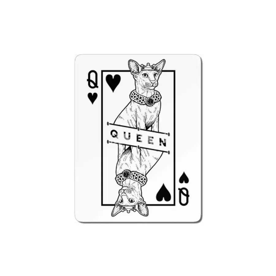 Oriental Shorthair Cat Lover Queen Of Hearts Funny Pop Art MDF Tablo