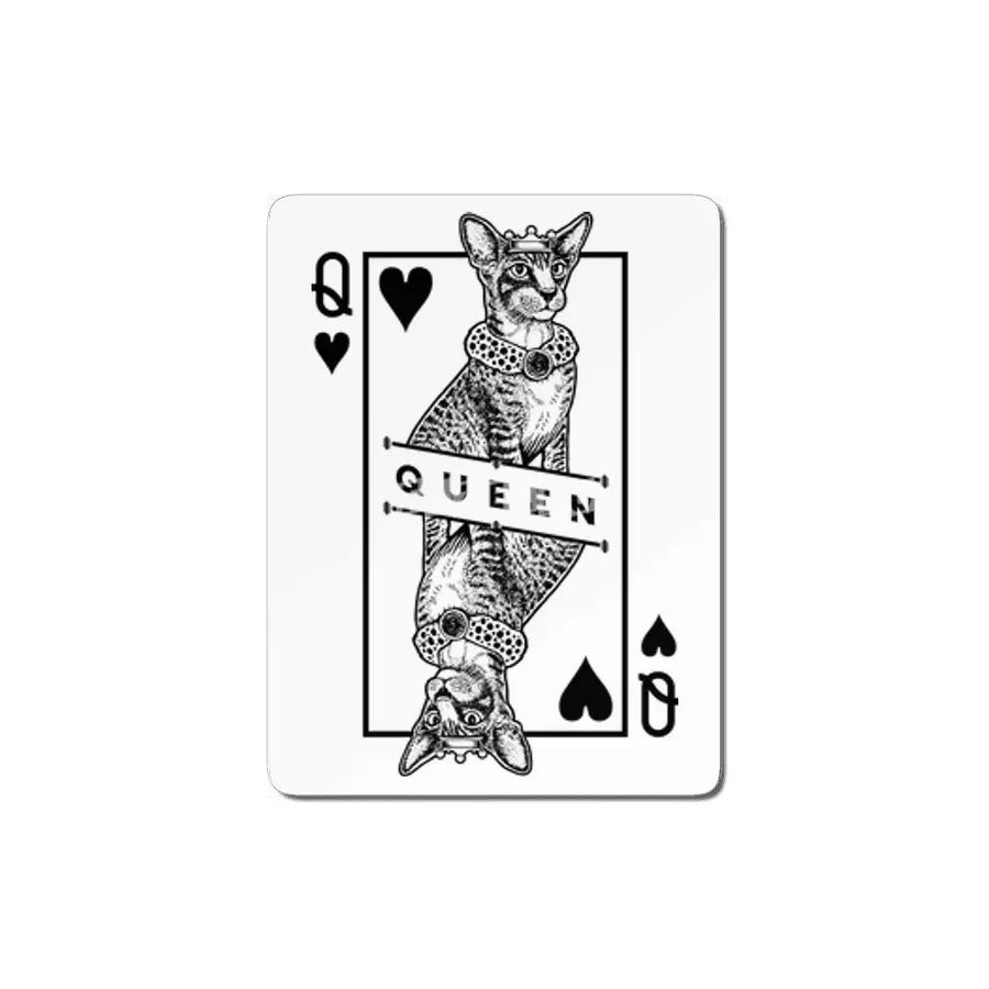 Oriental Shorthair Cat Lover Queen Of Hearts Funny Pop Art MDF Tablo