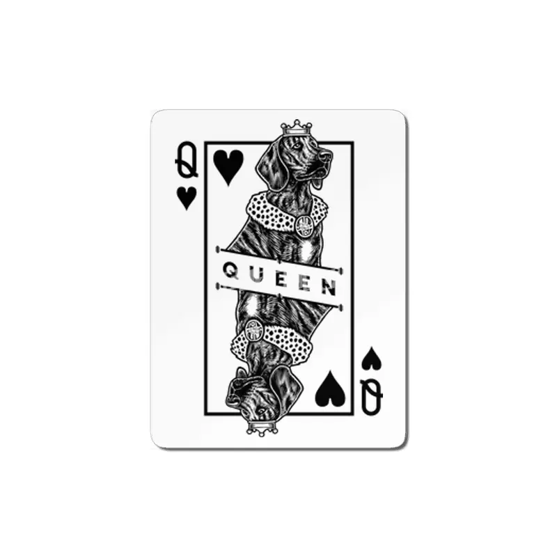 Plott Hound Queen Of Hearts Funny Dog Lover Pop Art MDF Tablo
