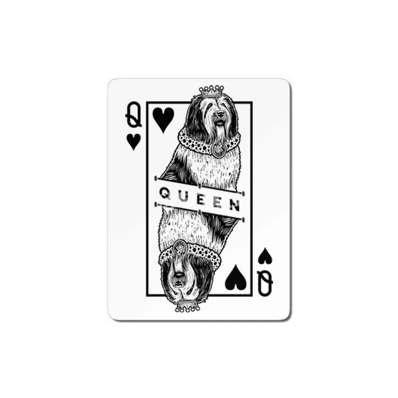 Polish Lowland Sheepdog Queen Of Hearts Funny PLS Dog Lover MDF Tablo
