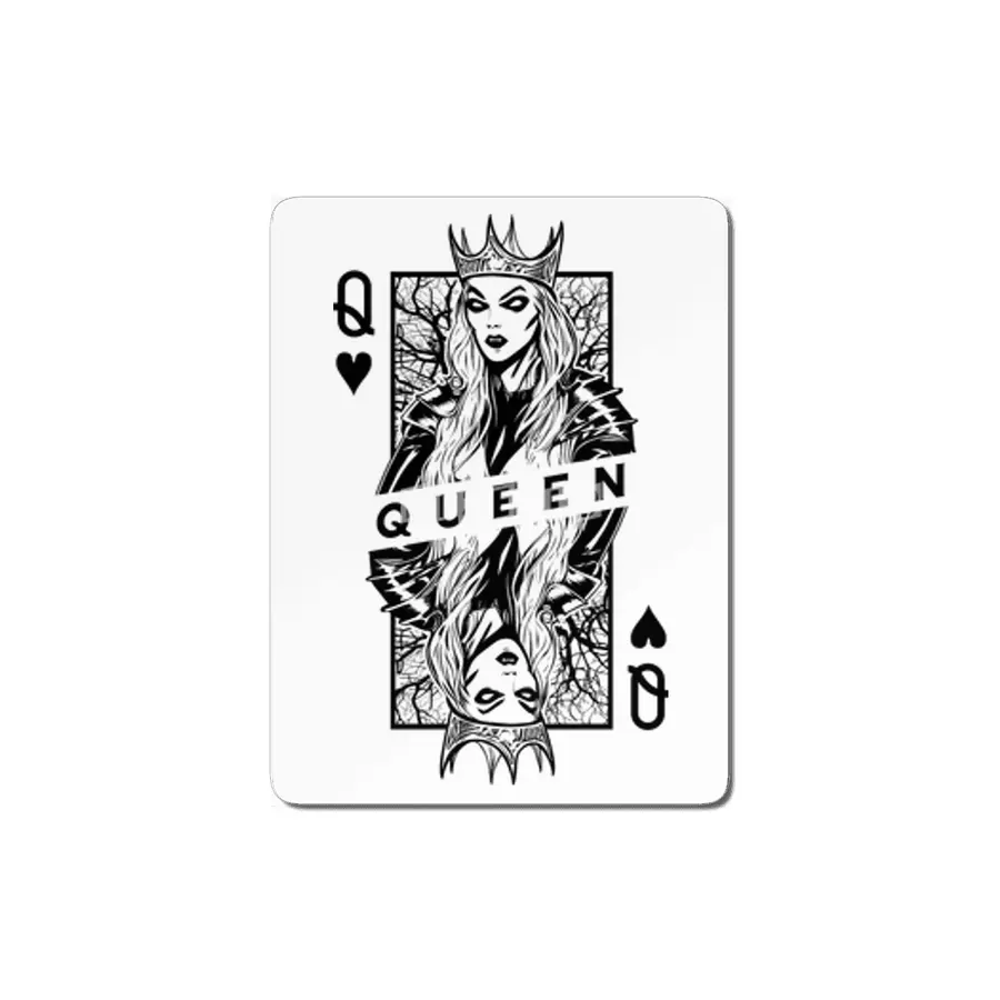 Queen Of Hearts Evil Vampire Woman Card Halloween Pop Art MDF Tablo