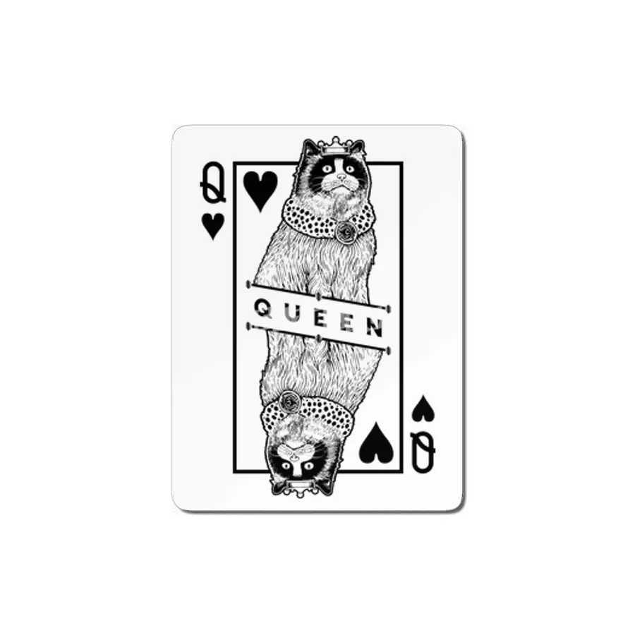 Ragdoll Queen Of Hearts Funny Cat Lover Pop Art MDF Tablo