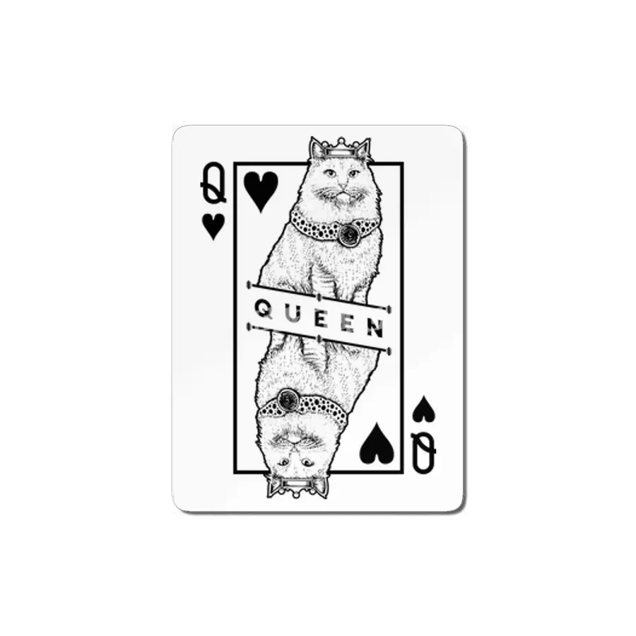 Siberian Cat Lover Queen Of Hearts Funny Pop Art MDF Tablo