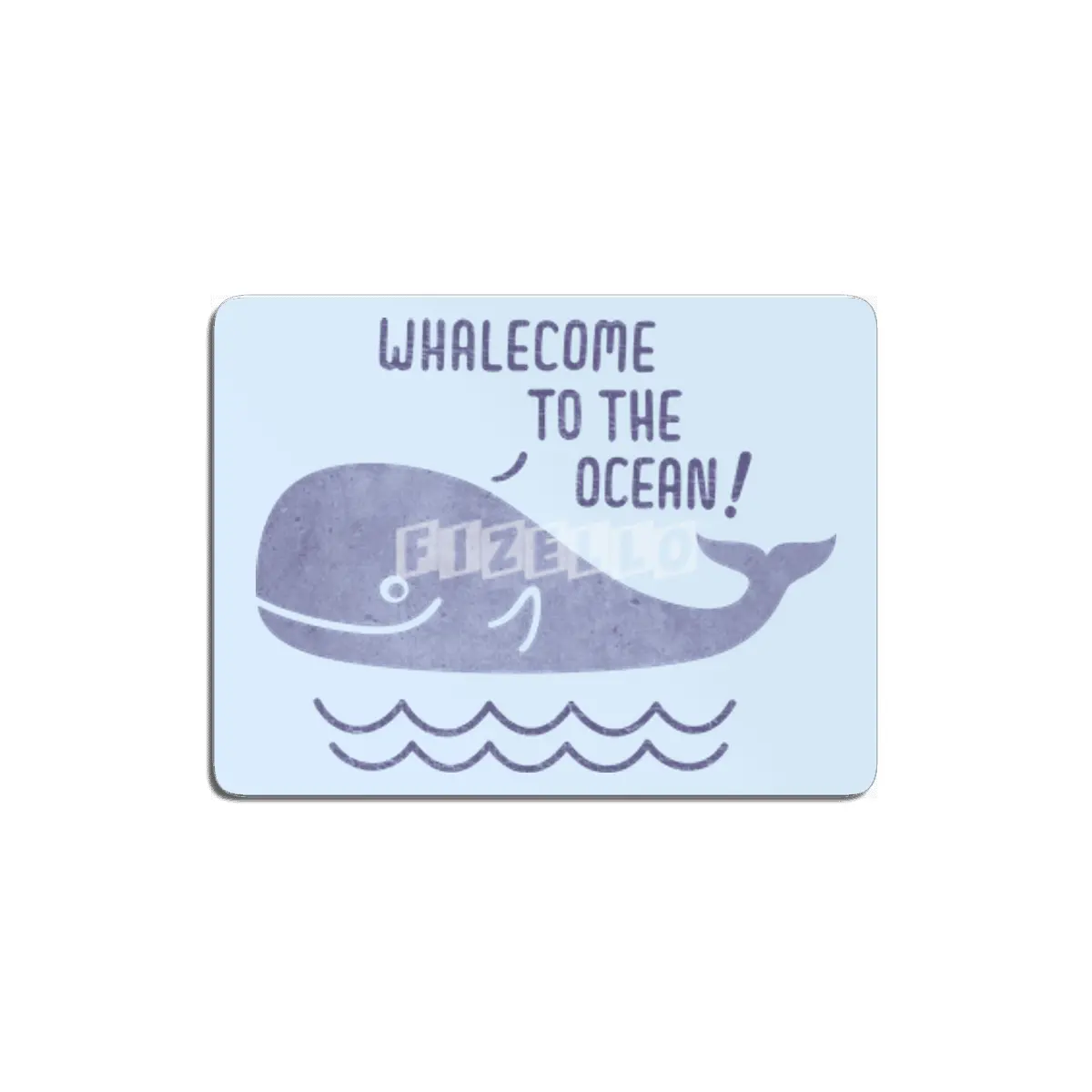 Whalecome to the Ocean MDF Tablo