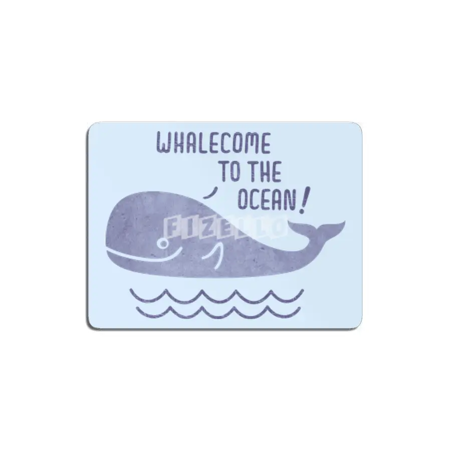 Whalecome to the Ocean MDF Tablo