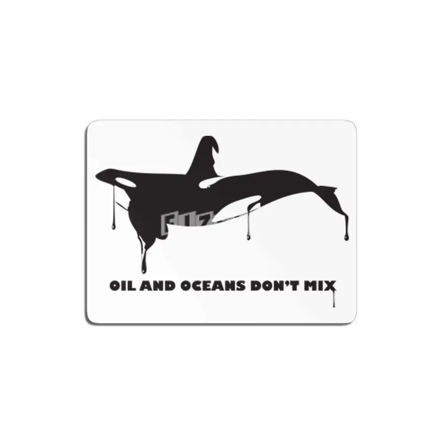 OIL AND OCEANS DON'T MIX MDF Tablo