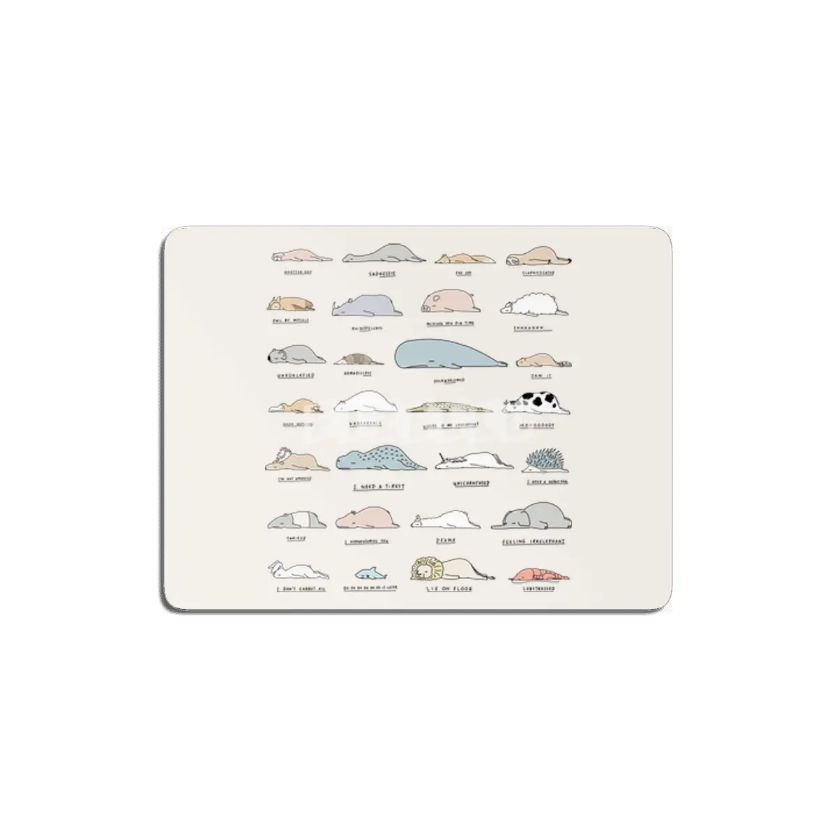 Moody Animals MDF Tablo