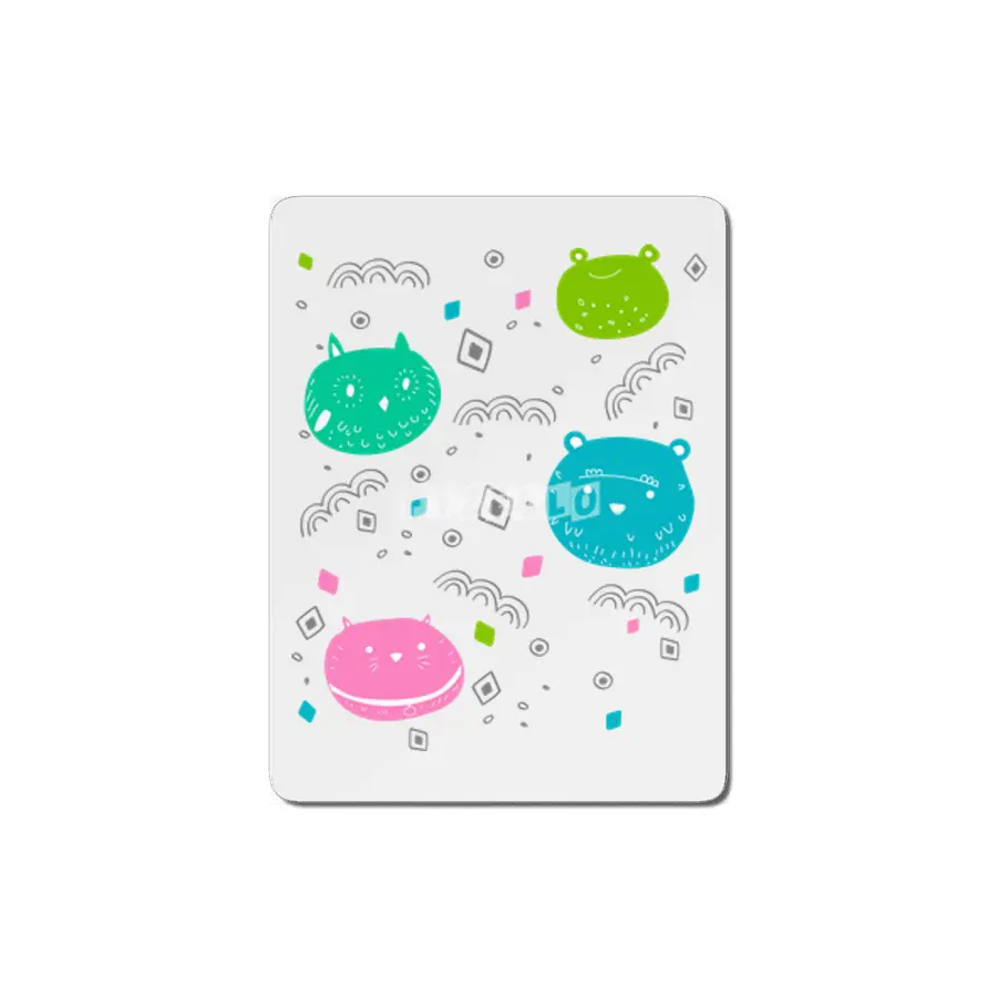 Cute animals pattern MDF Tablo