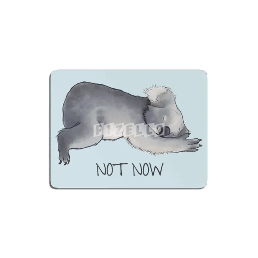 Koala Sketch - Not Now - Lazy animal MDF Tablo