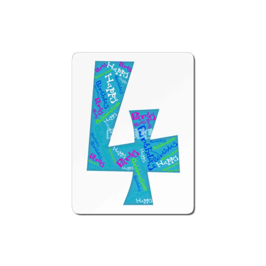 Creative Number 4 MDF Tablo