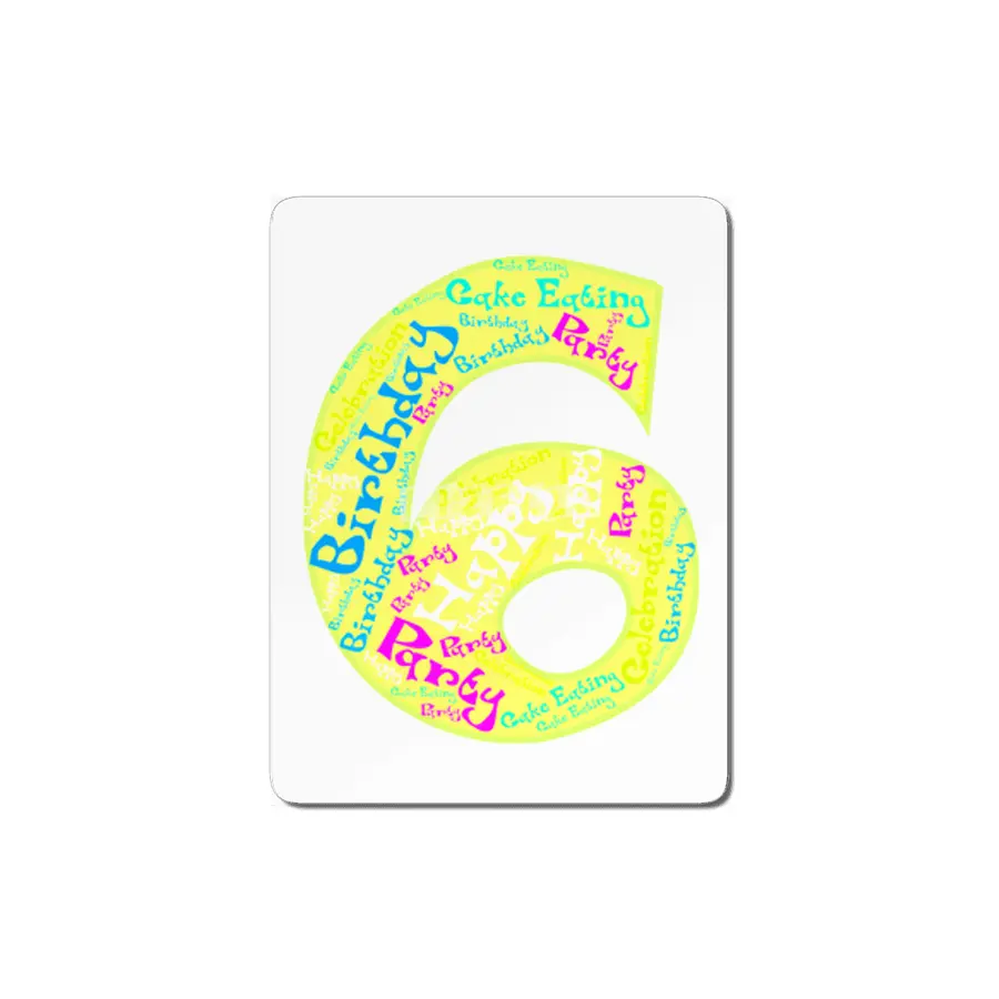 Creative Number 6 MDF Tablo