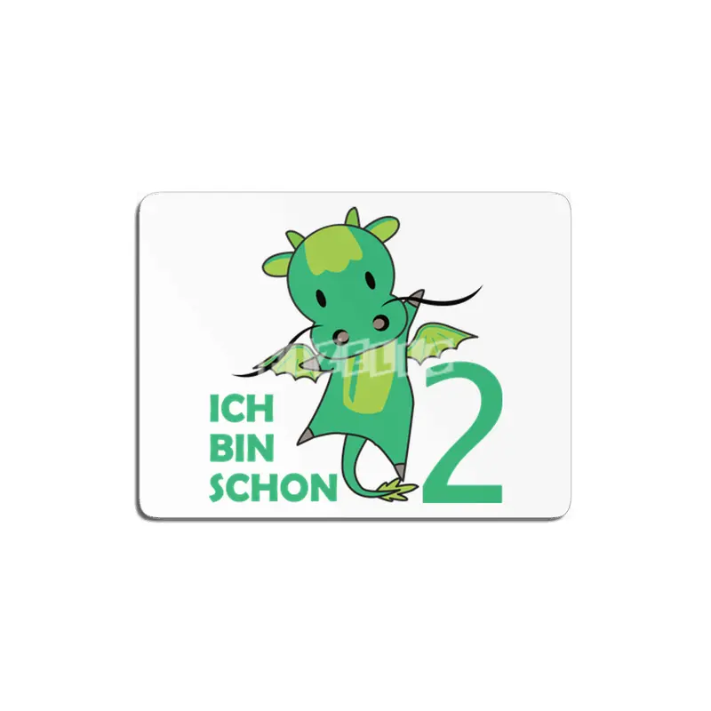Dragon Green Two Years Old 2nd Birthday Fairy Tale MDF Tablo