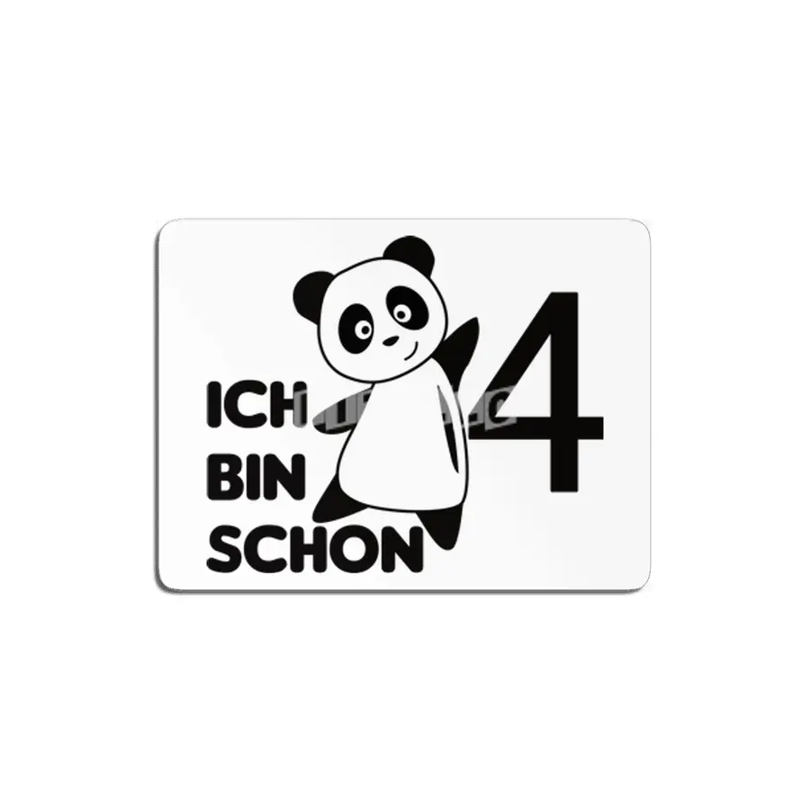 Panda Bear Four Years Old Cute Animals MDF Tablo