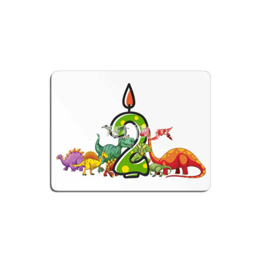 2nd Birthday Dinosaur two years old Dino Gift Boy MDF Tablo