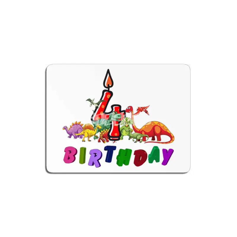 4th Birthday Dinosaur Dino Gift Boy four years old MDF Tablo