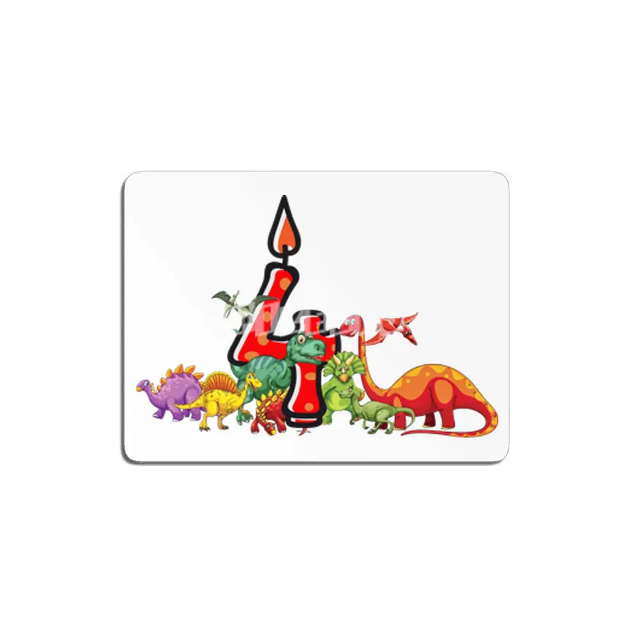 4th Birthday Dinosaur Dino Gift Boy four years old MDF Tablo