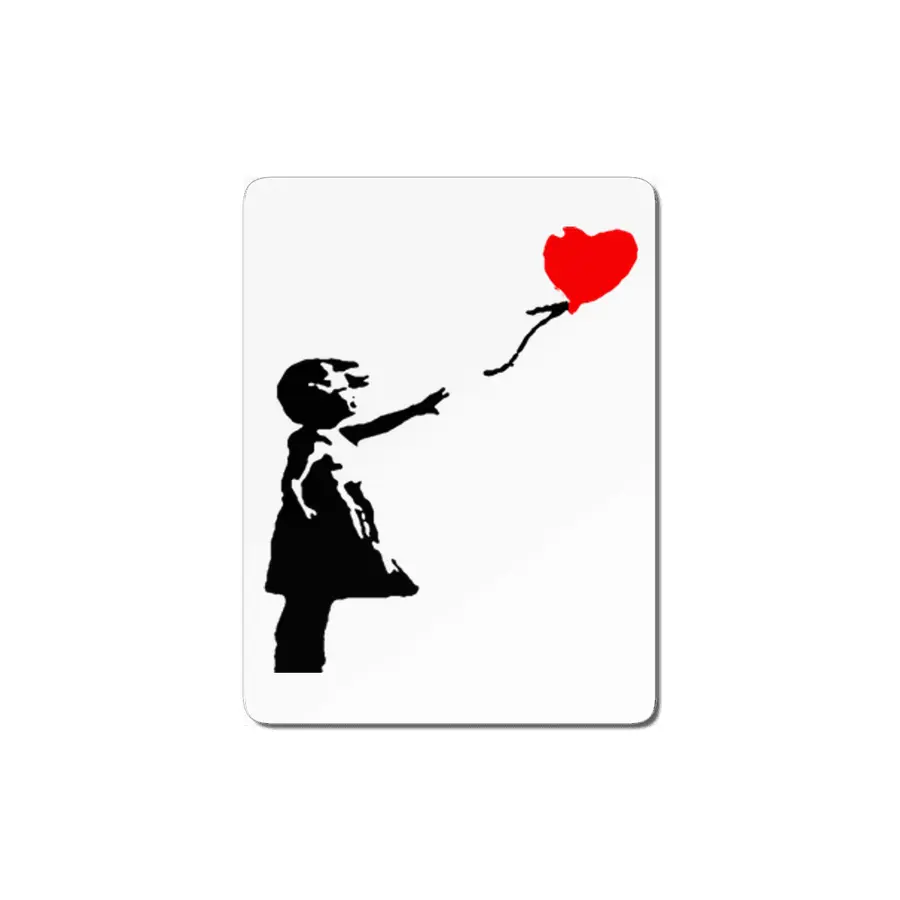 Banksy -  Red Balloon MDF Tablo