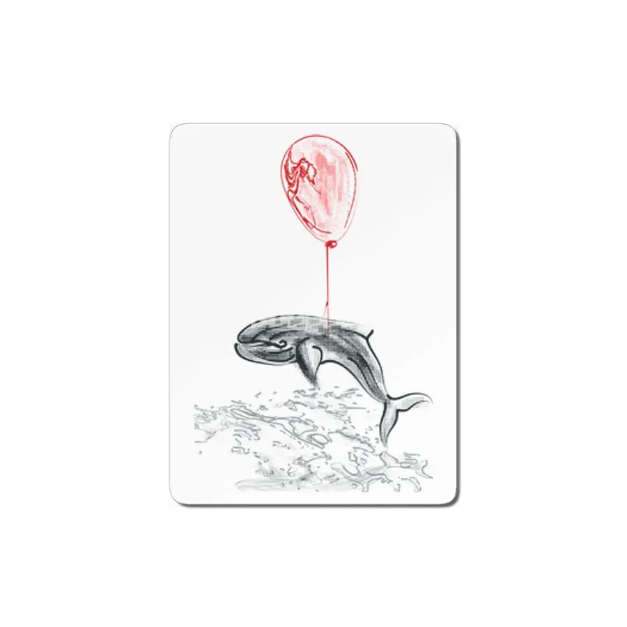 balloon and whale MDF Tablo