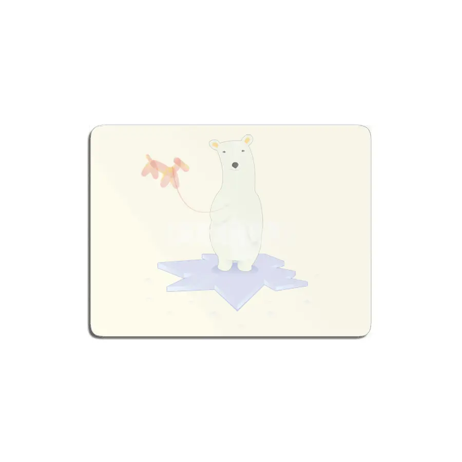 Polar bears love balloons MDF Tablo