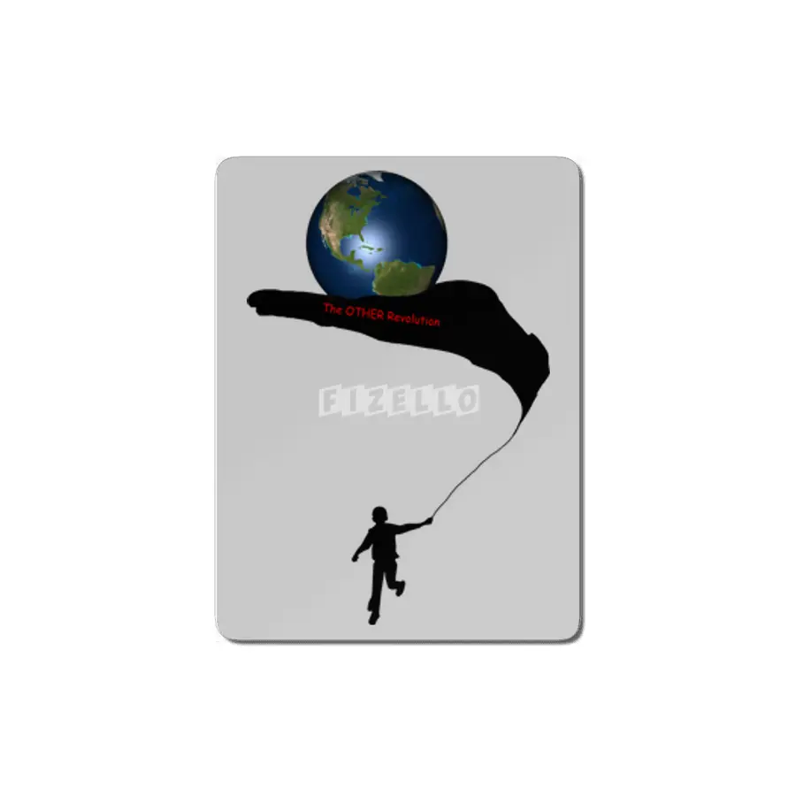 The World in  Our Hands balloon MDF Tablo
