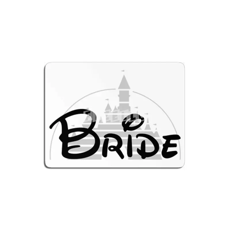 Disney Bride BLACK FONT MDF Tablo