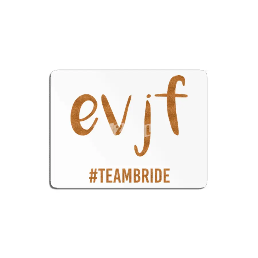 EVJF Team Bride Wedding Gift MDF Tablo