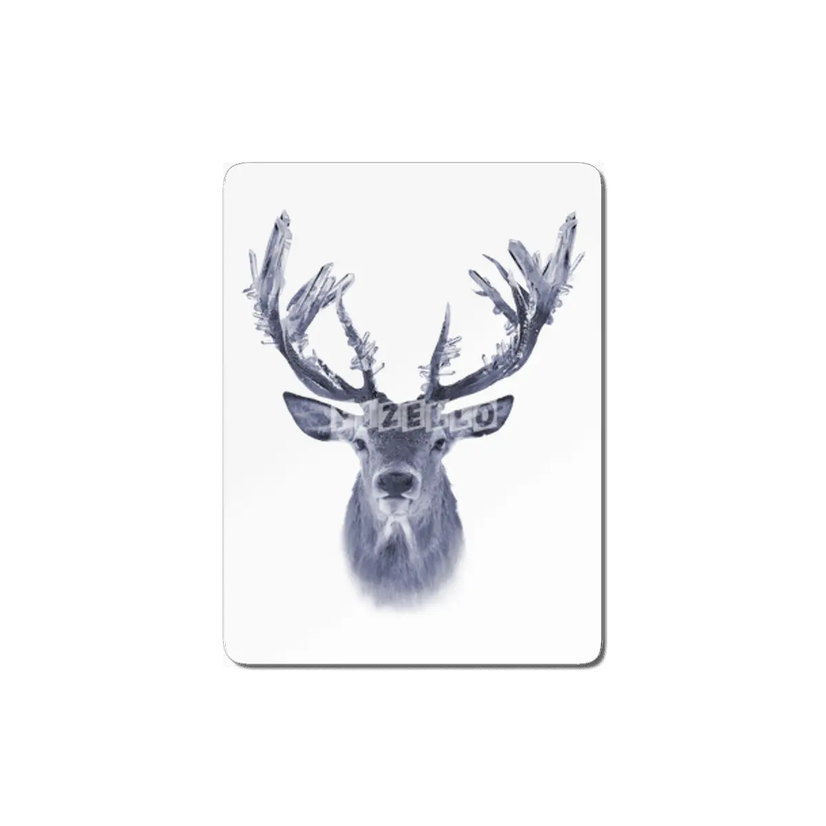 Crystal Deer - Indigo MDF Tablo