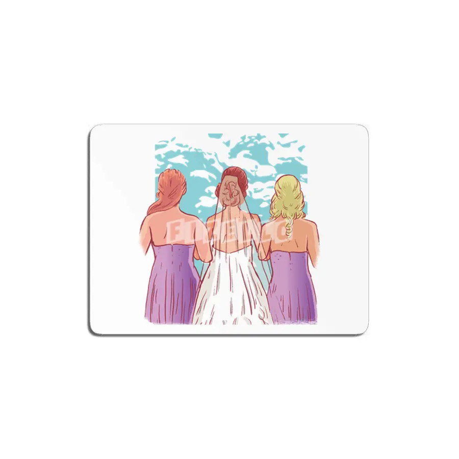Bride and Bridesmaids Wedding day MDF Tablo