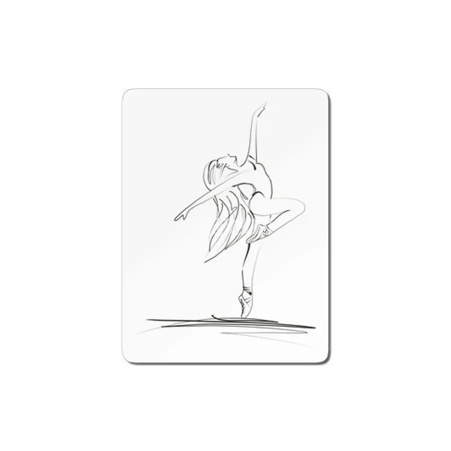 Dance ballerina girl ballet silhouettes MDF Tablo