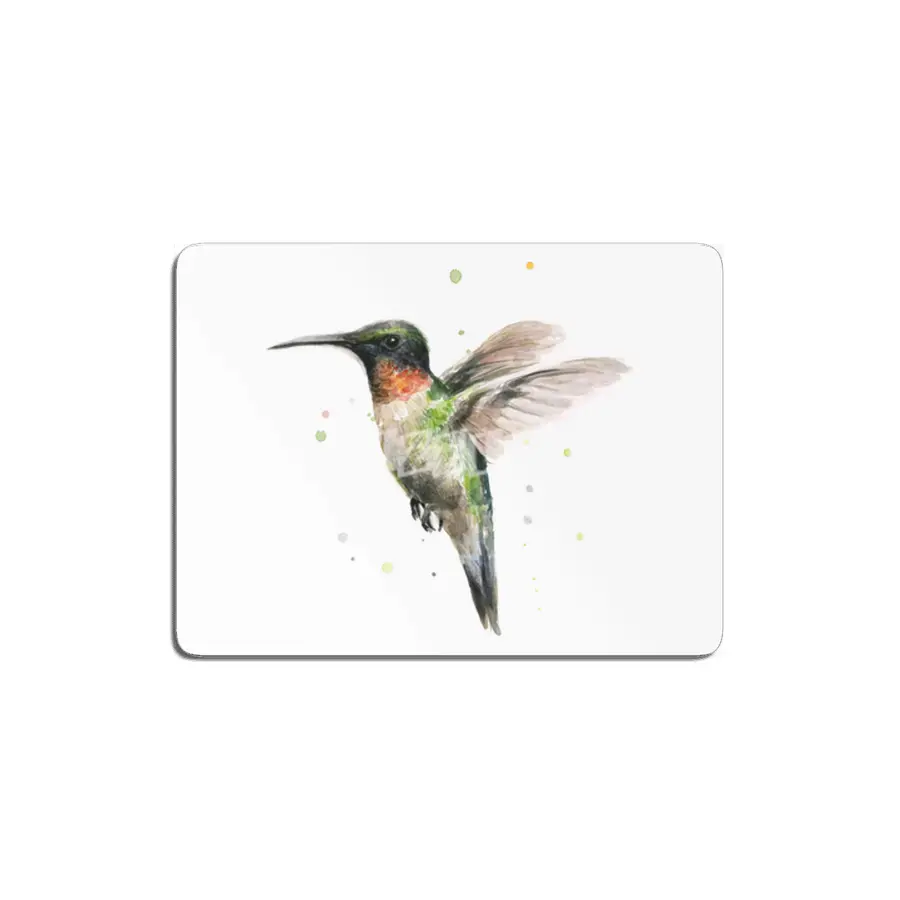 Hummingbird Watercolor MDF Tablo