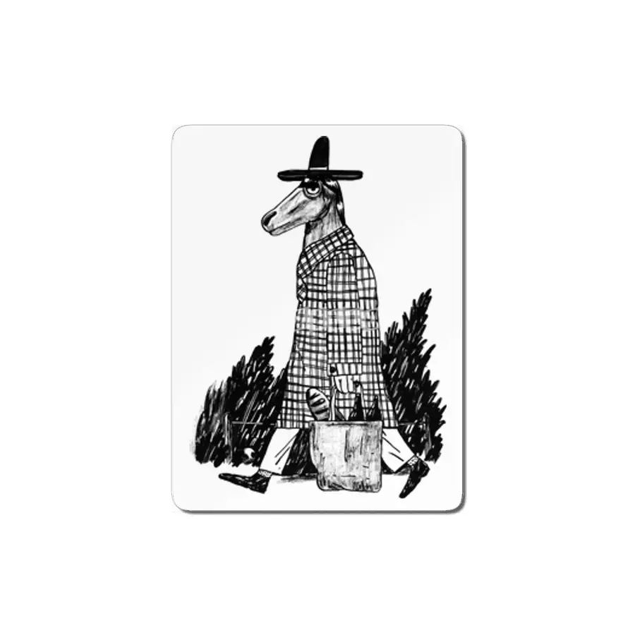 Horse in coat MDF Tablo