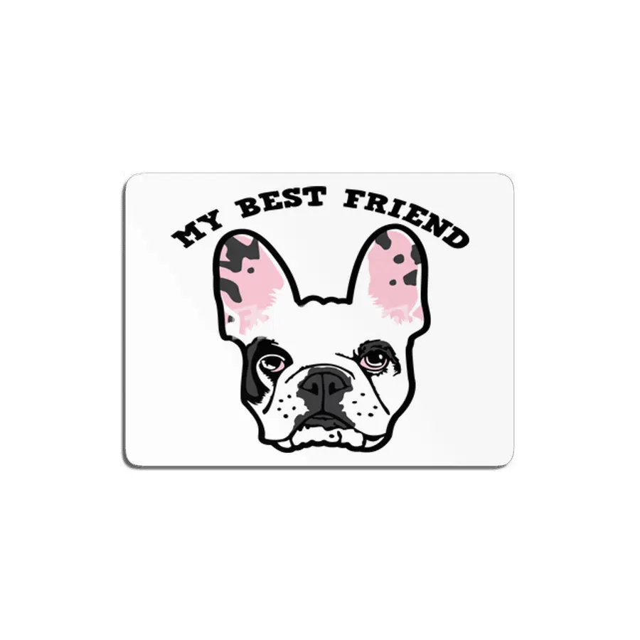 My Best Friend Bulldog MDF Tablo