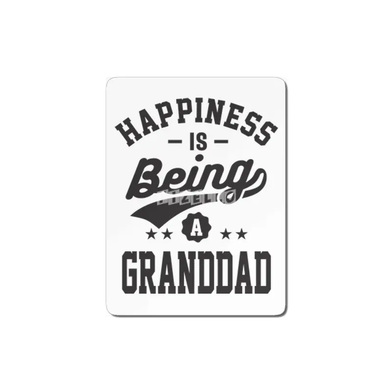 Happiness is Being a Granddad T-shirt Gift MDF Tablo