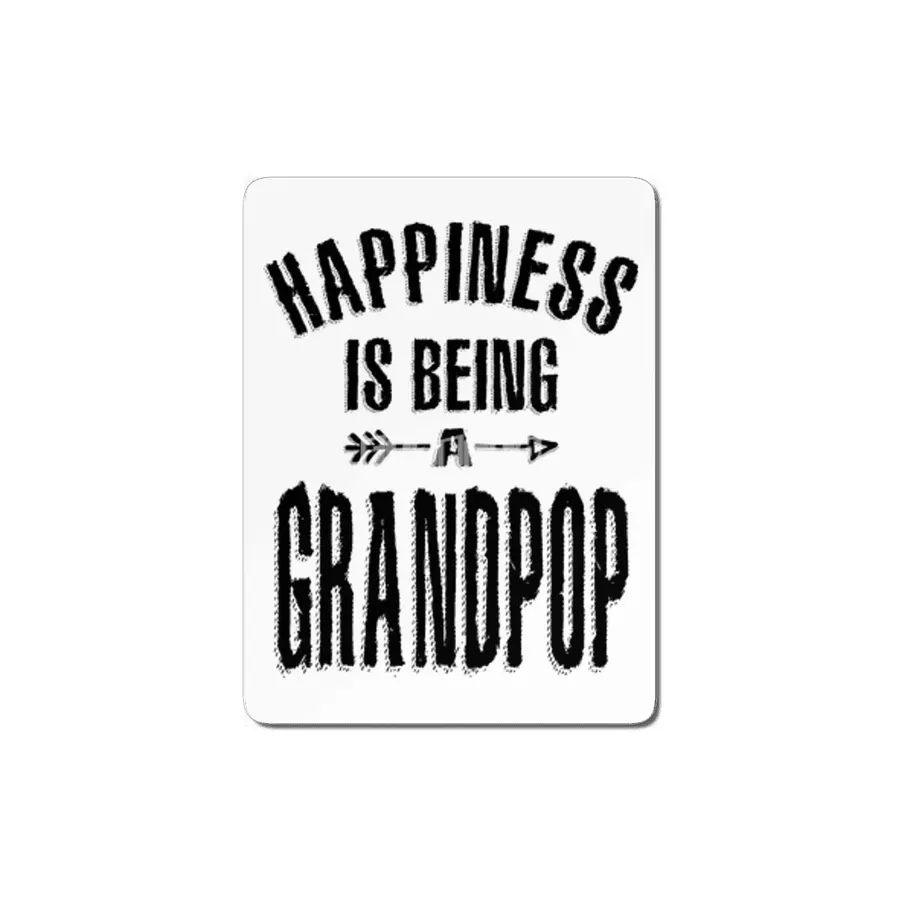 Mens Happiness is Being a Grandpop | Dad and Grandpa MDF Tablo