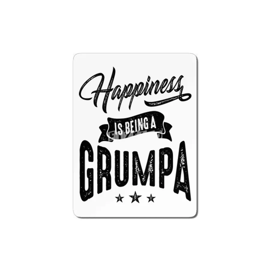 Mens Happiness is Being a Grumpa Grandpa Gift MDF Tablo