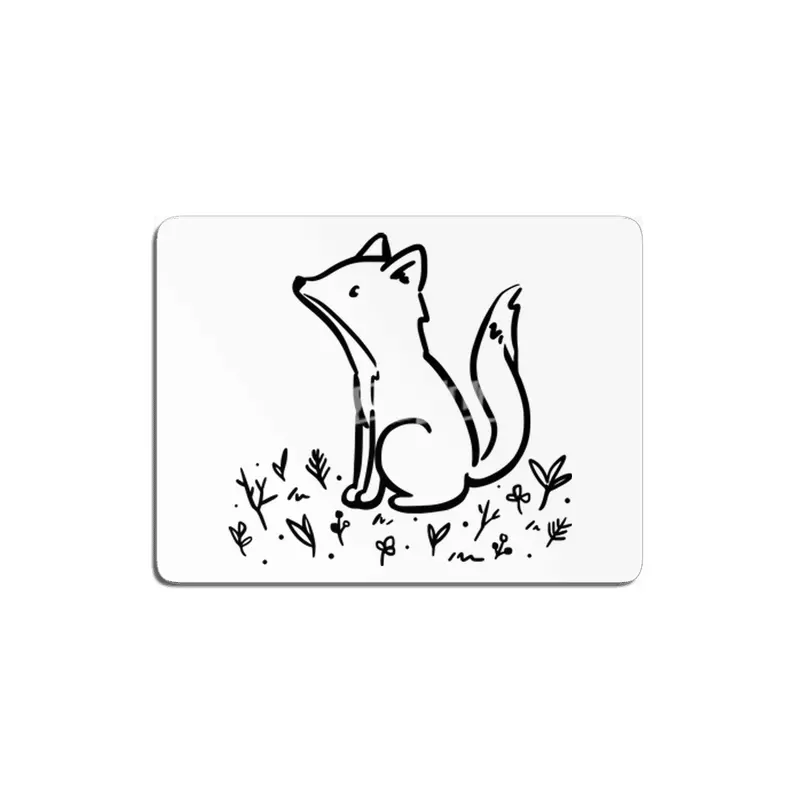 Lovely little baby fox MDF Tablo