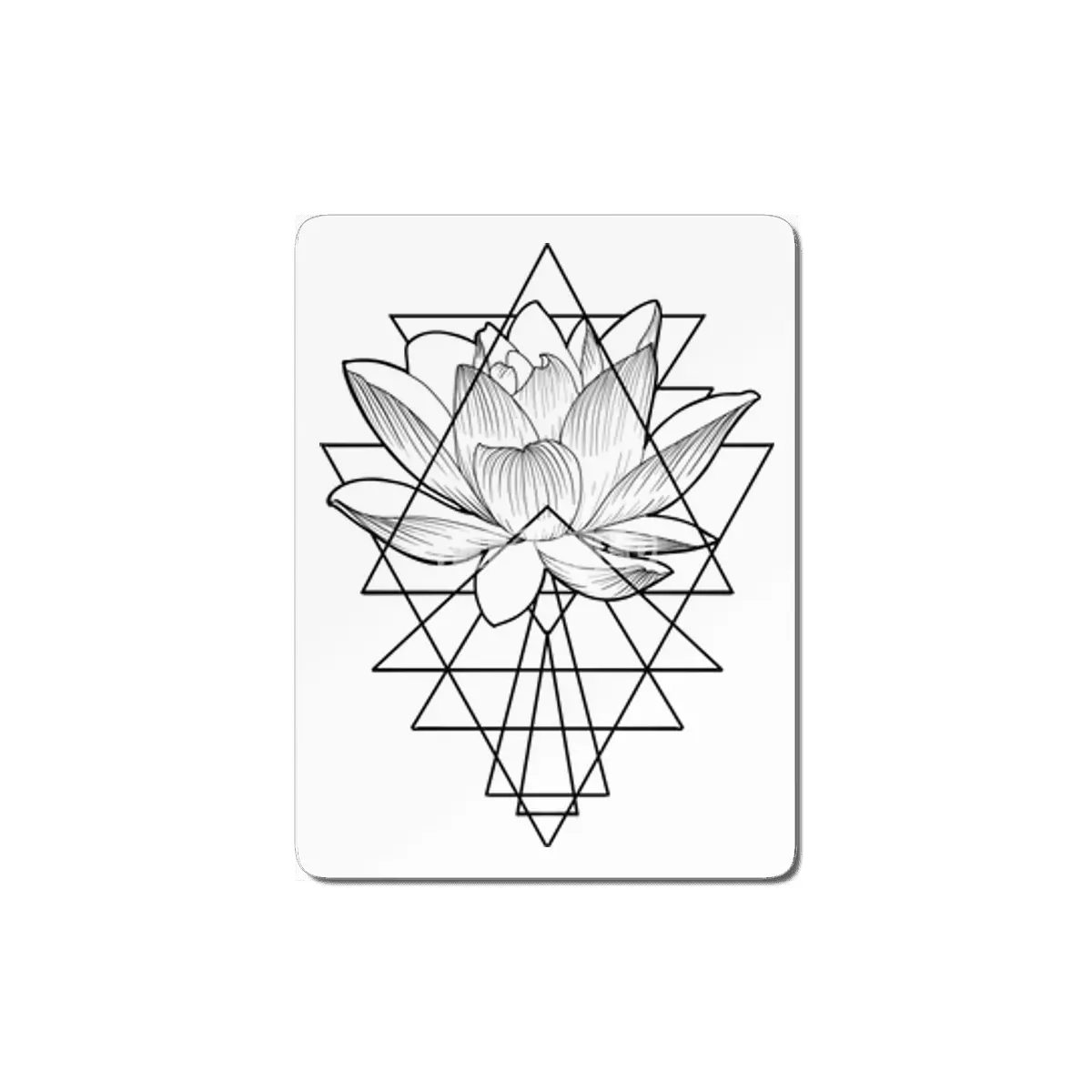 Lovely Lotus MDF Tablo