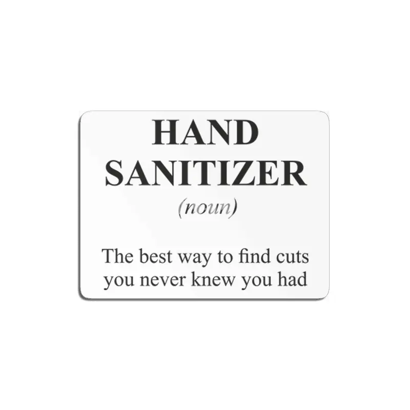 Hand Sanitizer Alternative Dictionary Definitions Parody MDF Tablo