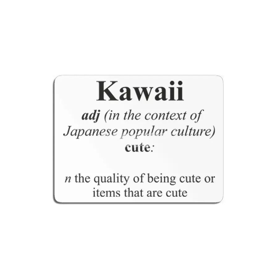 Kawaii Alternative Dictionary Definitions Parody MDF Tablo
